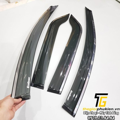 Bộ vè che mưa Ford EcoSport 2016-2019 chỉ mạ Crom cao cấp