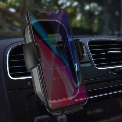 Đế Sạc Ôtô Không Dây Mazer Infinite.Boost Air.Drive V2.0 15W Wireless Car Mount - Hàng Chính Hãng