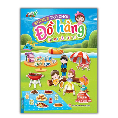 Sách - Sticker Trò Chơi Đồ Hàng - Bé Đên Tiệm Thú Cưng, Bé Đi Mua Sắm, Bé Trải Nghiệm Ẩm Thực, Bé Đi Cắm Trại - Combo 4 Cuốn - Minh Thắng