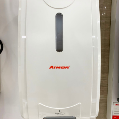 Máy Xịt Cồn Y Tế Cảm Ứng ATMOR AT-007R (Treo Tường Dùng Điện) HÀNG CHÍNH HÃNG