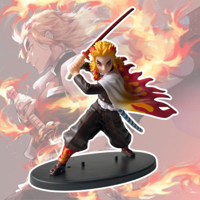 Mô hình Viêm Trụ Rengoku Trạng Thái Chiến Đấu 20Cm KINGFIGU Cao Cấp Thanh Gươm Diệt Quỷ Cao Cấp, Figure Kimetsu no Yaiba