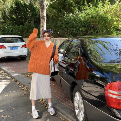 Áo len nữ dáng oversize trẻ trung thời trang Hàn Quốc - Hàng cao cấp len lông mịn