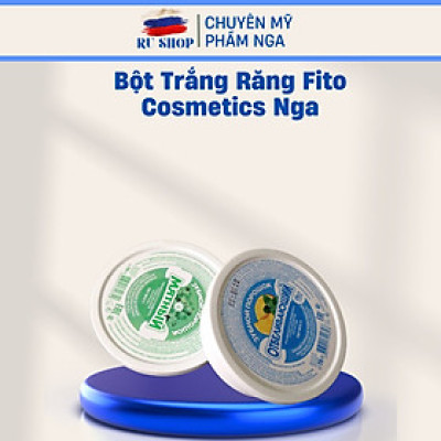 Bột đánh trắng răng Nga Bio Fito cosmetic trắng răng sạch mảng bám thơm miệng