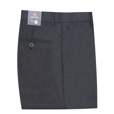 Quần tây nam không ly Khatoco Q1M478R0-INDE311-2503-0-ĐEN