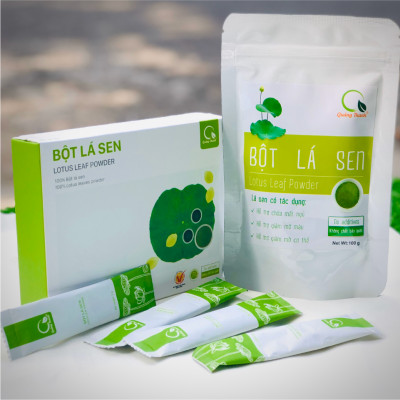 Bột Lá Sen Quảng Thanh Gói 100 gr - 100% Nguyên Chất Sấy Lạnh - Ngủ ngon, giảm mỡ máu, giảm cân