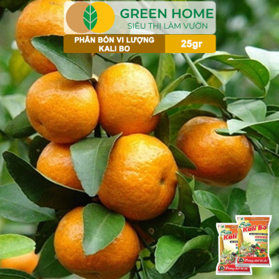 Phân Bón Kali Bo Greenhome, Gói 25g, Kích Thích Ra Hoa, Giảm Rụng Trại Non, Nuôi Quả To, Chắc Ruột, Tăng Độ Ngọt