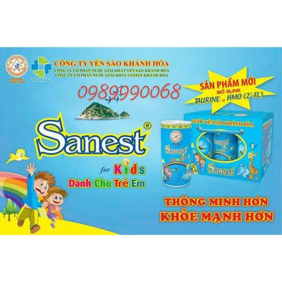 Nước Yến sào Sanest trẻ em thùng 30 lon *190ml .