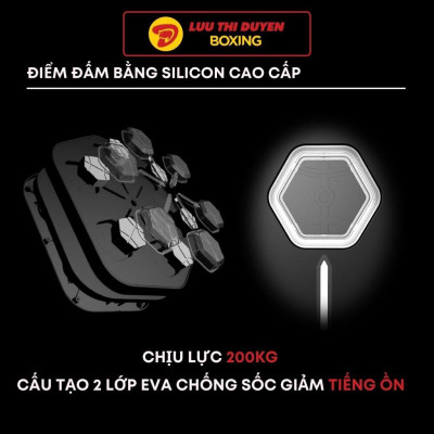 Máy đấm boxing theo nhạc Lừu Thị Duyên Boxing - Cảm biến âm nhạc - Phiên bản LIFE STYLE