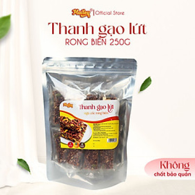Thanh gạo lứt chà bông/rong biển mix hạt Mailey Túi 250g - Bánh gạo lứt ăn kiêng hỗ trợ giảm cân