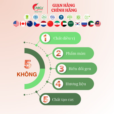 Combo 3 sản phẩm của Chilica gồm: Tương Ớt Chilica 255g; Ớt Bằm Chilica 212g; Ớt Bằm Chilica Có Tỏi 212g