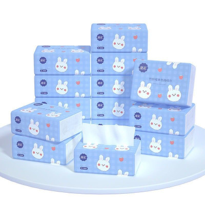 Thùng 40 gói giấy ăn rúi hình thỏ siêu dai, mềm mịn, an toàn cả cho bé  - Chính hãng MINIIN 