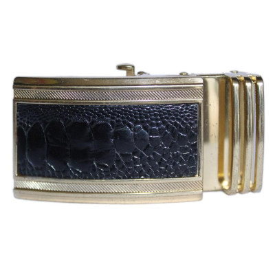 HC9413 - Đầu khóa da đà điểu Huy Hoàng 4 phân đầu vàng màu đen