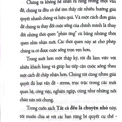 Tất Cả Đều Là Chuyện Nhỏ (Khổ Lớn) (Tái Bản 2021)