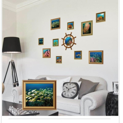 TRANH DECAL, GIẤY DÁN TƯỜNG " ĐẠI DƯƠNG BÍ ẨN"