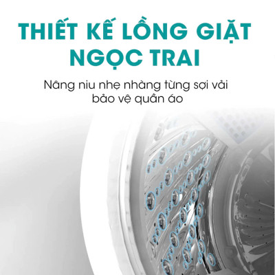 Máy Giặt Hisense 8kg WTZQ8012UT Bộ Giặt Xơ Vải Làm Sạch, Vệ Sinh Lồng Giặt, Vắt Khô, Bảo Hành Chính Hãng 24 Tháng - Hàng Chính Hãng