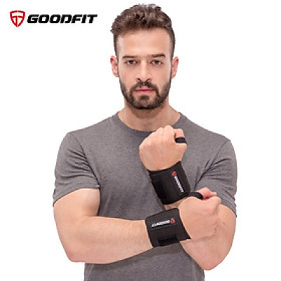Băng quấn trợ lực khớp cổ tay tập gym, tập boxing GoodFit co giãn 4 chiều, khóa dán chắc chăn GF301W