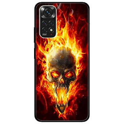 Ốp lưng dành cho Xiaomi Redmi Note 11 4G mẫu Quỷ Lửa Đen