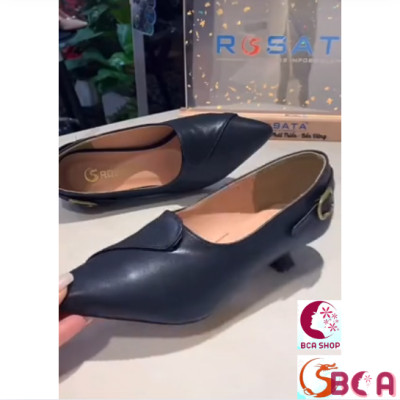 Giày bít mũi công sở nữ cao 4cm RO687 ROSATA tại BCASHOP thiết kế tinh tế nhưng sang trọng, tôn chân và nâng phong cách
