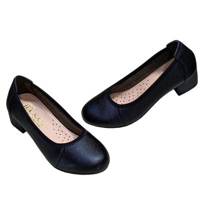 Giày Búp Bê Nữ Cao Gót 5cm HA NAM Da Bò Thật Thời Trang Cao Cấp GBBN2088