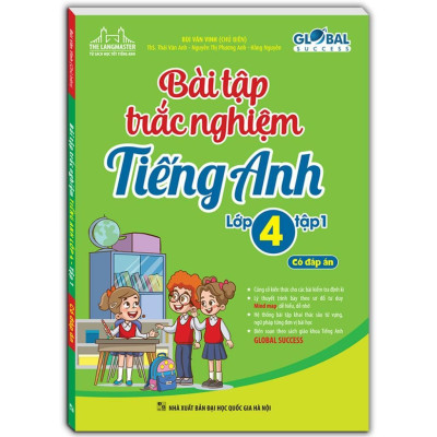Sách - Global Success - Bài Tập Trắc Nghiệm Tiếng Anh Lớp 4 - Có Đáp Án - Combo 2 Tập - Minh Thắng