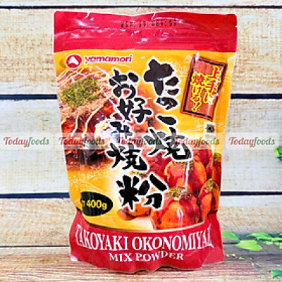 Bột Takoyaki Okonomiyaki Mix Powder { Yamamori } 400G | Bột làm bánh bạch tuộc Takoyaki / Bánh xèo Nhật Bản