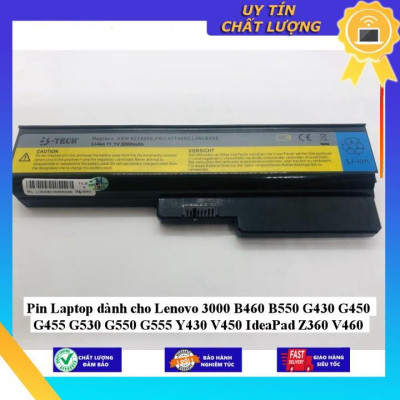 Pin Laptop dùng cho Lenovo 3000 B460 B550 G430 G450 G455 G530 G550 G555 Y430 V450 IdeaPad Z360 V460 - Hàng Nhập Khẩu  MIBAT602