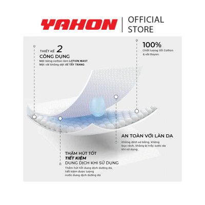 Combo Hộp Bông Tẩy Trang POP-PUF 2 Công Dụng, 100 Miếng/Hộp