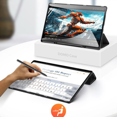 Bao da Dux Ducis Domo dành cho Samsung Galaxy Tab S10 Ultra , Tab S10+ Plus có khay đựng bút - Hàng chính hãng