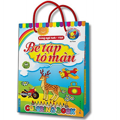 Sách - Túi Bé Tập Tô Màu - Song Ngữ Anh Việt - Combo 8 Cuốn - Minh Thắng
