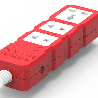 Ổ cắm Công suất lớn Điện Quang ĐQ ESKHP 3RW (3 lỗ, màu đỏ trắng, không dây)