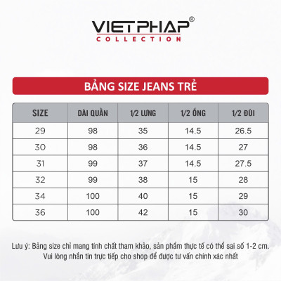 (BIG SALE) Quần Jeans Nam VIỆT PHÁP - Chất  liệu Cotton co giãn, độ bền màu cao 3621