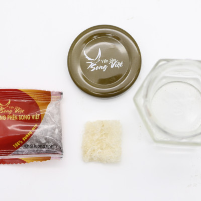 Yến Sào Song Việt – Combo hộp gỗ 4 phần yến và hộp giấy 15 phần yến khô 