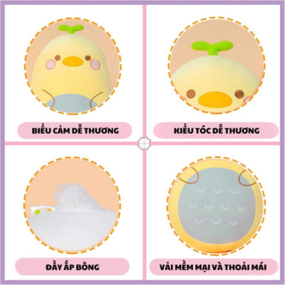 Đồ chơi thú bông hình chú vịt 45cm VALUE TOYS M1-22