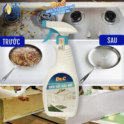 Combo Nước Lau Bếp Đa Năng,Tẩy Xoong Nồi Siêu Sạch+Tẩy Cặn Canxi Nhà Tắm,Tẩy Vách Kính Vòi Sen Inox,Tẩy Ố Vàng Nhà Vệ Sinh 4G Dr.C