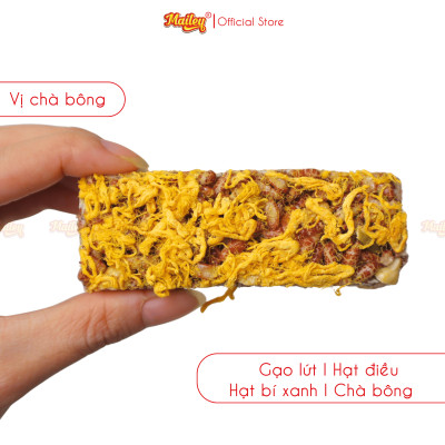 Thanh gạo lứt chà bông/rong biển mix hạt Mailey Túi 150g - Bánh gạo lứt ăn kiêng hỗ trợ giảm cân