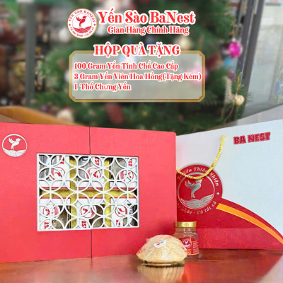 Set Quà Tặng 100g Tổ Yến Sào Cao Cấp - Yến Sào BaNest