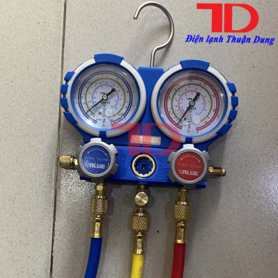 Đồng hồ đo áp suất gas máy lạnh VALUE R22 hàng chính hãng