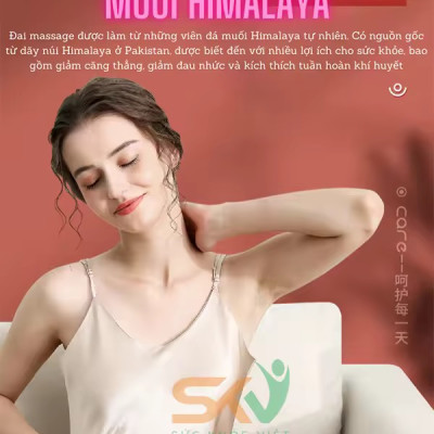 Đai Massage Bụng Hỗ Trợ tan Mỡ Bụng, Xoa Bóp Cùng Lúc Làm Nóng, Mát Xa Cổ Vai Lưng Đùi