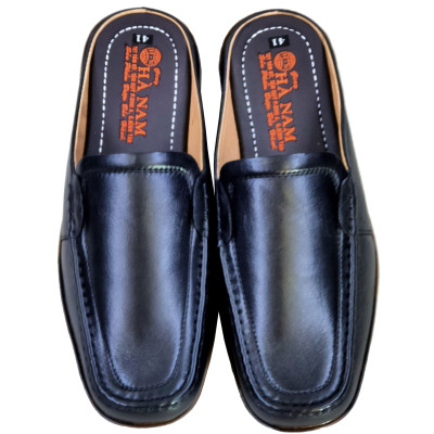 Dép bít mũi nam da bò thật HÀ NAM cao cấp  GSB2051