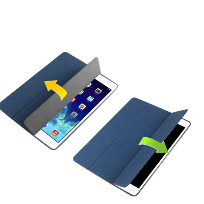 Bao da Ipad 10.2 (Thế hệ 7 – 2019) hiệu Mutural _ Màu xanh_ Hàng nhập khẩu