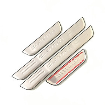 Bộ Ốp bậc, Nẹp bước chân INOX dành cho xe Hyundai Elantra 2019