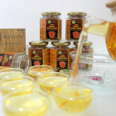 Nấm nhộng trùng thảo khô 15g PDFOODS_Cordyceps militaris