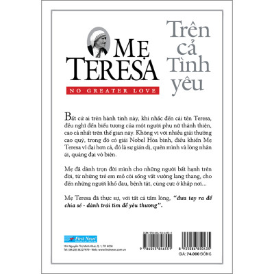 Mẹ Teresa - Trên Cả Tình Yêu (Tái Bản 2020)