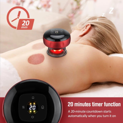 Máy Giác Hơi Cạo Gió Điện Cầm Tay Nhật Bản: Massage 6 Chế Độ, Giảm Đau Nhanh Chóng, ĐÈN TRANG TRÍ