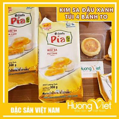 Đặc Sản Sóc Trăng - Bánh Pía Kim Sa Siêu Trứng Đậu Xanh Trứng Muối Đặc Biệt 300Gr, BáNh PíA TâN Huê ViêN Sóc Trăng