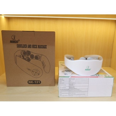 Máy massage cổ xung điện Nikio NK-131 - 8 điện cực, 2 miếng dán, HDSD bằng giọng nói