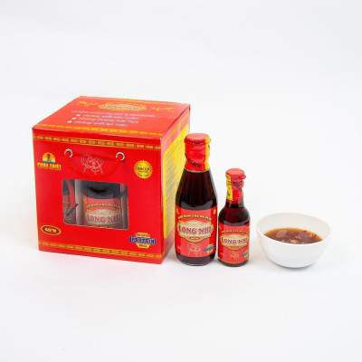 Combo 3 chai Nước mắm sạch cá cơm nguyên chất Long Nhi 45 độ đạm 180ml/chai