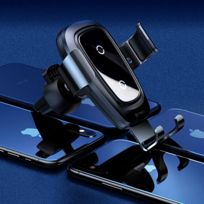 Giá đỡ điện thoại kiêm sạc không dây nhãn hiệu Baseus trên ô tô - HÀNG CHÍNH HÃNG