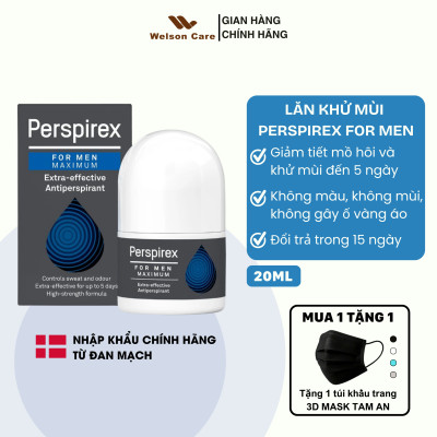 Lăn Nách Khử Mùi Perspirex Strong / Original / Comfort / For Men Cho Mọi Loại Da 20ml