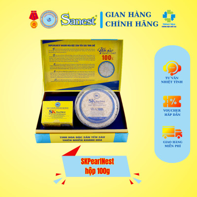 SKHPearlNest Khánh Hòa Đặc sản yến sào tinh chế hộp 100g